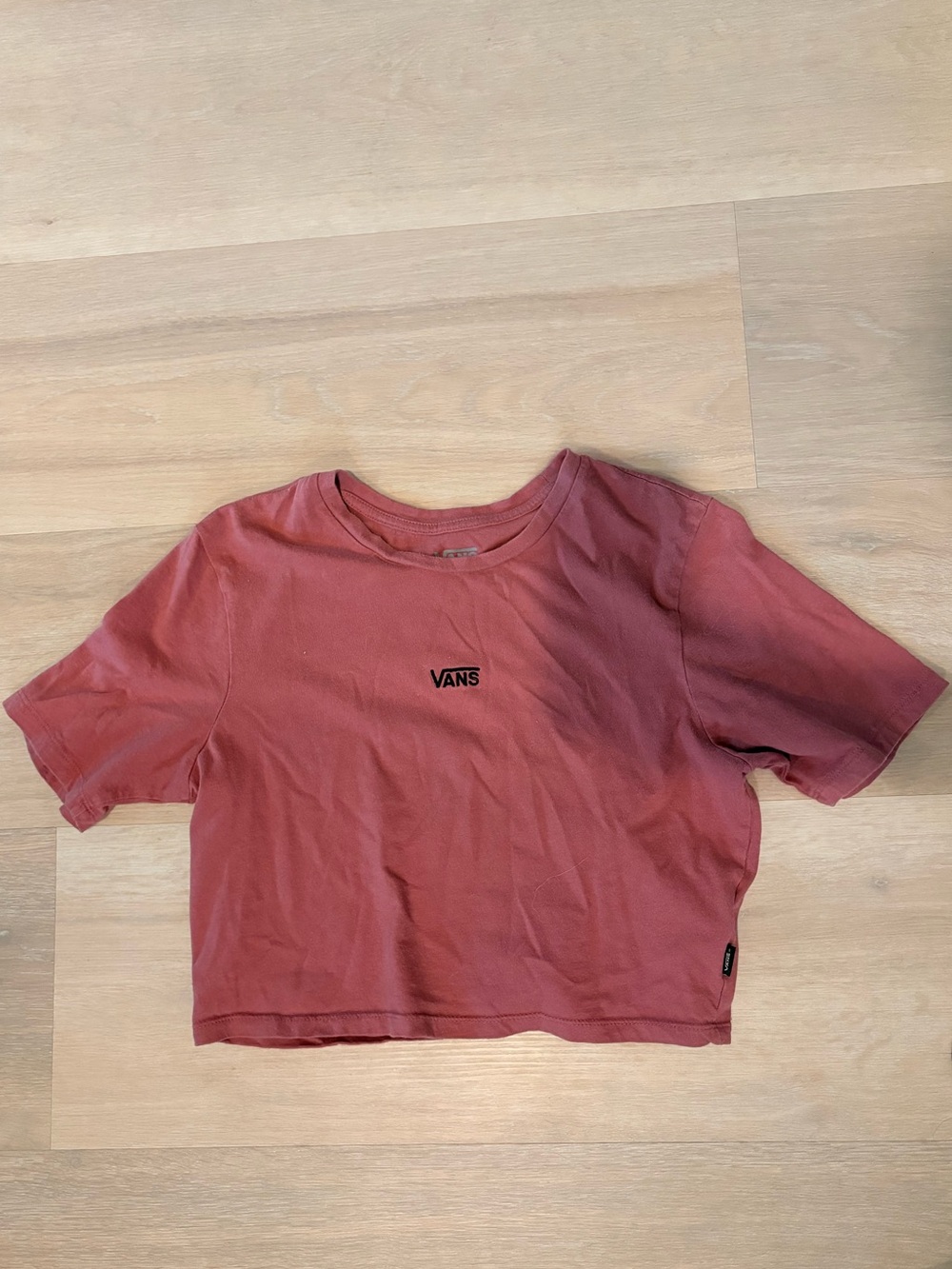 Vans Cropped Tee in Dusty Rose